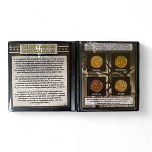 The First 4 American Innovation Dollars 2019 DE, PA, NJ, GA Coins